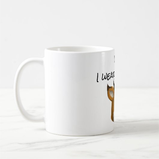 Funny fox toupee sarcasm gag gift kaffeetasse (Links)