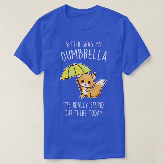 Funny Fox Umbrella T-Shirt (Design vorne)