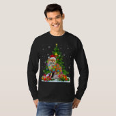 Funny Fox Weihnachtsbaum T-Shirt (Vorne ganz)