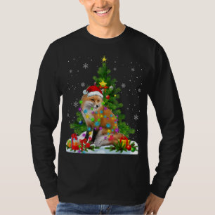 Funny Fox Weihnachtsbaum T-Shirt