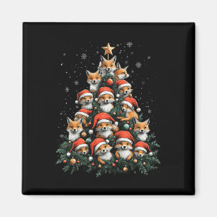 Funny Fox Weihnachtsfochse Weihnachtsbaum Fox Love Magnet