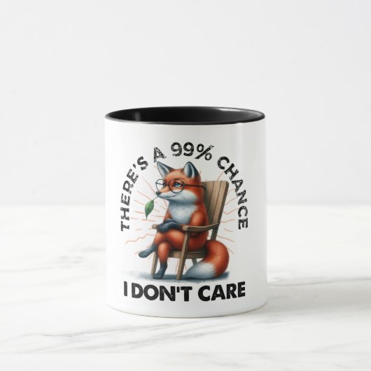 Funny Fox Zitat Tasse (Zentrum)