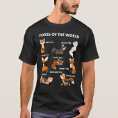 Funny Foxes of the World Shirt Foxes Liebhaber Ges (Vorderseite)