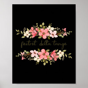 Funny Foxtrot Delta Blume Vint Poster