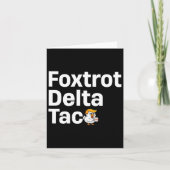 Funny Foxtrot Delta Karte (Vorderseite)