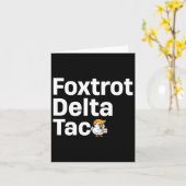 Funny Foxtrot Delta Karte (Gelbe Blume)