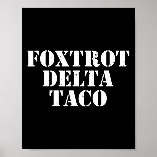 Funny Foxtrot Delta Poster (Vorne)