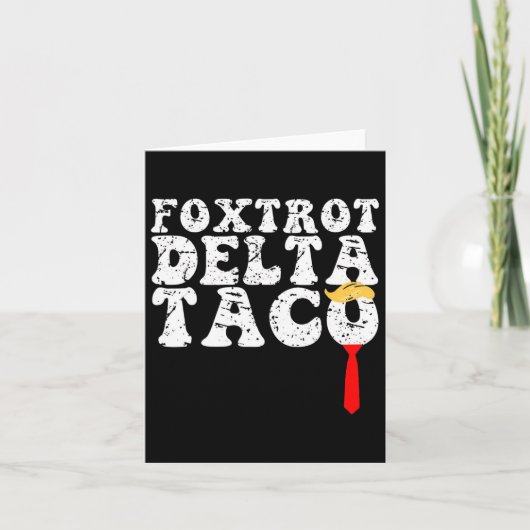 Funny Foxtrot Delta Taco4 Karte (Vorderseite)