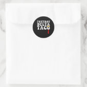 Funny Foxtrot Delta Taco4 Runder Aufkleber (Tasche)
