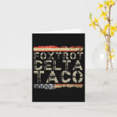 Funny Foxtrot Karte (Gelbe Blume)