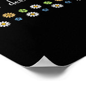 Funny Foxtrot Tango Delta, Groovy Retro Quote, Coo Poster (Ecke)