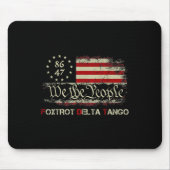 Funny Foxtrots Delta Tangos Wir Menschen USA Mousepad (Vorne)