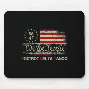 Funny Foxtrots Delta Tangos Wir Menschen USA Mousepad