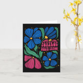 Funny Foxtrots Deltas Tangos Blume Boho Karte (Gelbe Blume)