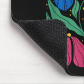 Funny Foxtrots Deltas Tangos Blume Boho Mousepad (Ecke)