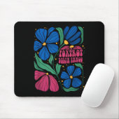 Funny Foxtrots Deltas Tangos Blume Boho Mousepad (Mit Mouse)