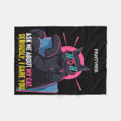 Funny Fragte mir über meine Katze Matching Cat & O Fleecedecke (Vorderseite (Horizontal))