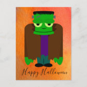 Funny franken monster Halloween thema Postkarte (Vorderseite)