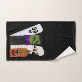 Funny Frankenstein Ghost Pumpkin Invisible Man Badhandtuch Set (Handtuch)