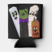 Funny Frankenstein Ghost Pumpkin Invisible Man Dosenkühler (Vorderseite)