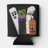 Funny Frankenstein Ghost Pumpkin Invisible Man Dosenkühler (Rückseite)