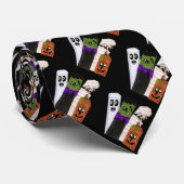 Funny Frankenstein Ghost Pumpkin Invisible Man Krawatte (Gerollt)