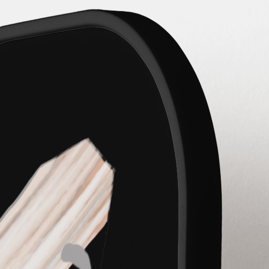 Funny Frankenstein Ghost Pumpkin Invisible Man Pickleball Schläger (Linke Seite)