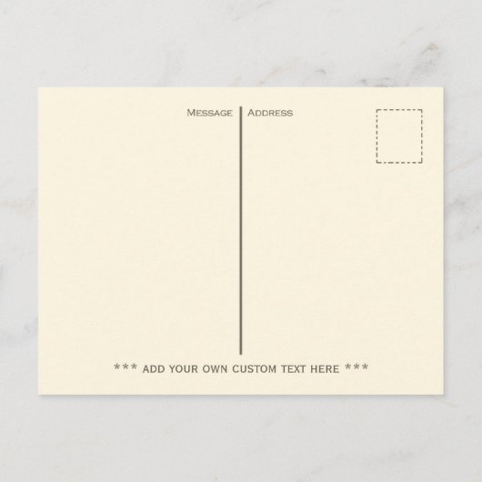 Funny Frankenstein Halloween Postkarte (Rückseite)