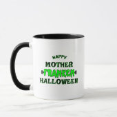 Funny Frankenstein Happy Mother Franken Halloween Tasse (Links)