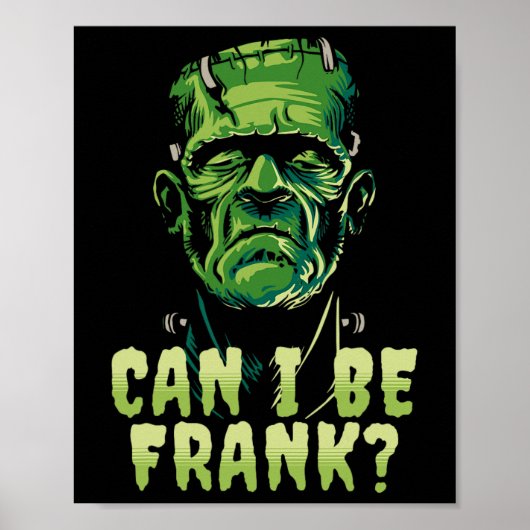 Funny Frankenstein kann ich Frank Halloween Horror Poster (Vorne)