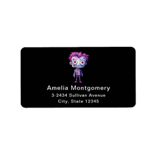 Funny Frankenstein Monster Halloween Fun Address Adressaufkleber