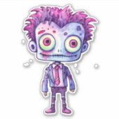 Funny Frankenstein Monster Halloween Spaß Aufkleber (Vorderseite)