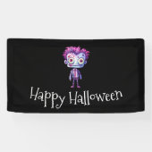 Funny Frankenstein Monster Halloween Spaß Banner (Horizontal)