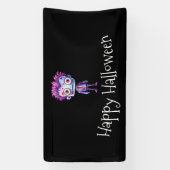Funny Frankenstein Monster Halloween Spaß Banner (Vertikal)
