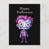 Funny Frankenstein Monster Halloween Spaß Feiertagspostkarte (Vorderseite)