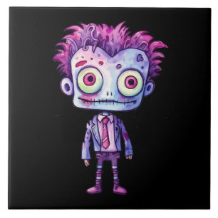 Funny Frankenstein Monster Halloween Spaß Fliese