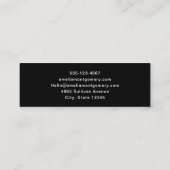 Funny Frankenstein Monster Halloween Spaß Mini Visitenkarte (Rückseite)