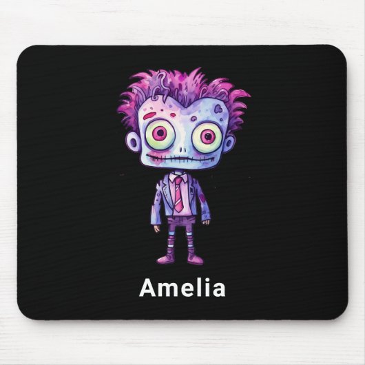 Funny Frankenstein Monster Halloween Spaß Mousepad (Vorne)