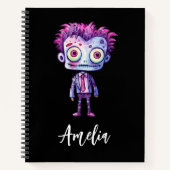 Funny Frankenstein Monster Halloween Spaß Notizblock (Vorderseite)