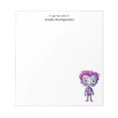 Funny Frankenstein Monster Halloween Spaß Notizblock (Vorderseite)