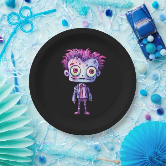 Funny Frankenstein Monster Halloween Spaß Pappteller (Party)
