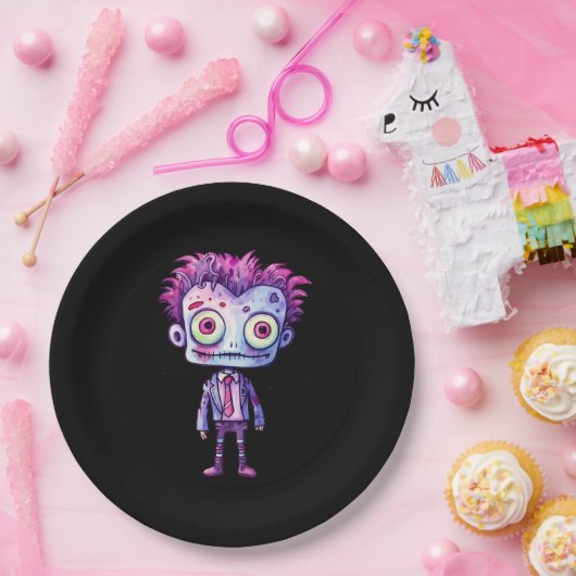 Funny Frankenstein Monster Halloween Spaß Pappteller (Party)