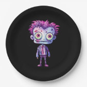 Funny Frankenstein Monster Halloween Spaß Pappteller (Vorderseite)