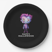 Funny Frankenstein Monster Halloween Spaß Pappteller (Vorderseite)