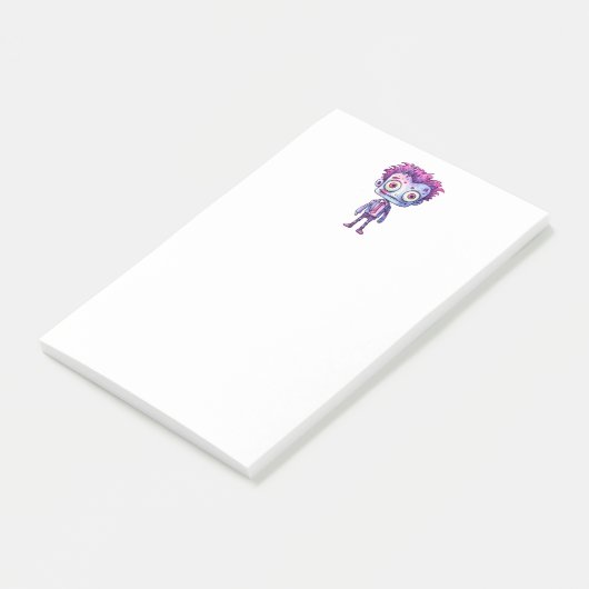 Funny Frankenstein Monster Halloween Spaß Post-it Klebezettel (angewinkelt)