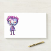 Funny Frankenstein Monster Halloween Spaß Post-it Klebezettel (Auf Schreibtisch)