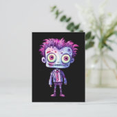 Funny Frankenstein Monster Halloween Spaß Postkarte (Stehend Vorderseite)