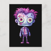 Funny Frankenstein Monster Halloween Spaß Postkarte (Vorderseite)