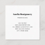 Funny Frankenstein Monster Halloween Spaß Quadratische Visitenkarte (Rückseite)