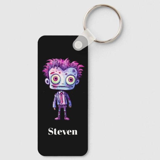 Funny Frankenstein Monster Halloween Spaß Schlüsselanhänger (Rückseite)